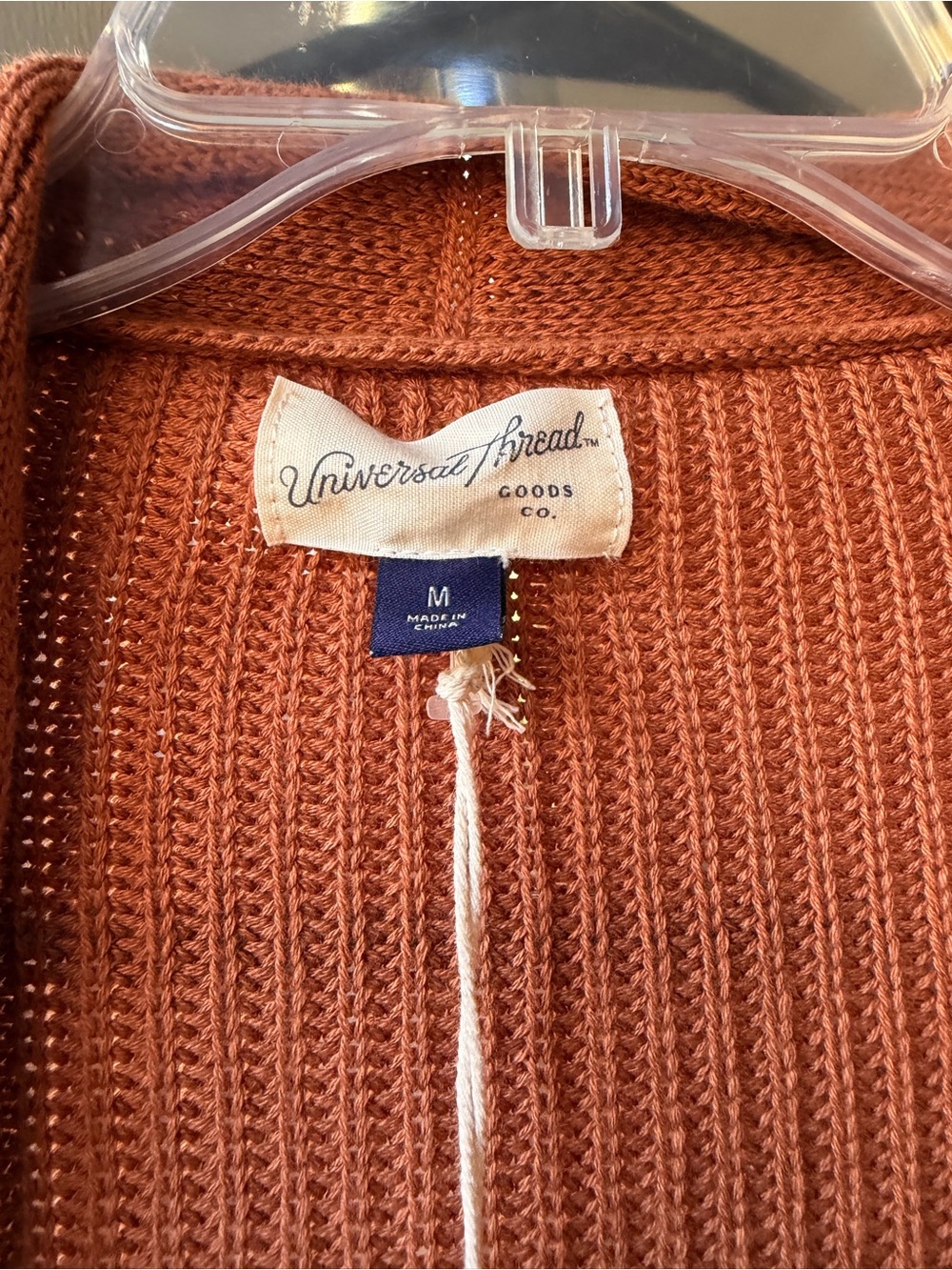 Universal Thread Open-Front Cardigan in Rust - Picture 2 of 4